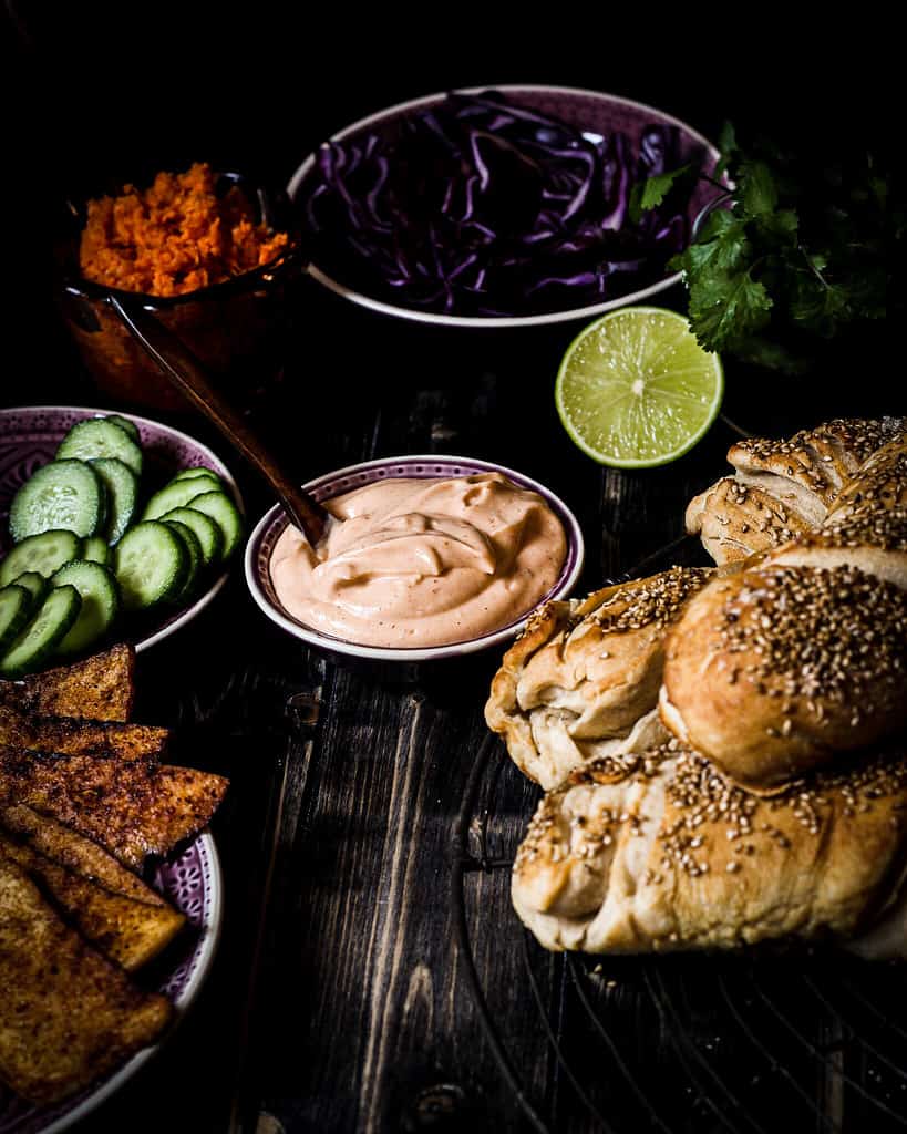 Banh mi sandwich ingredients