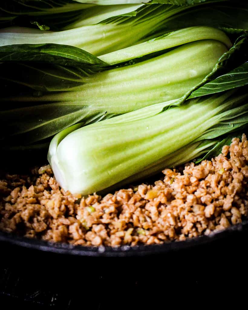 bok choy for the tantan soup