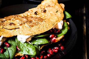 vegan potato omelette