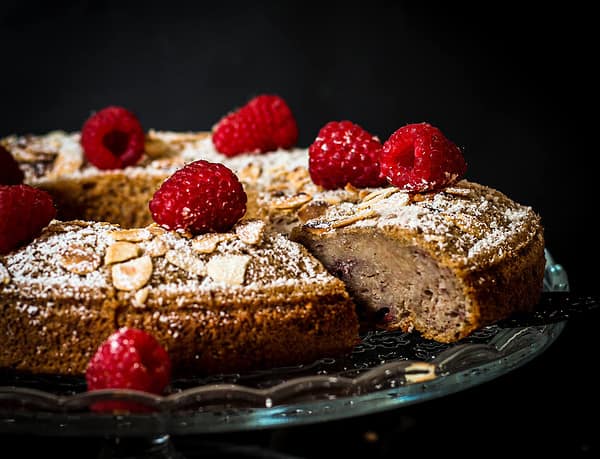 veganer Bananen-Himbeere-Kuchen