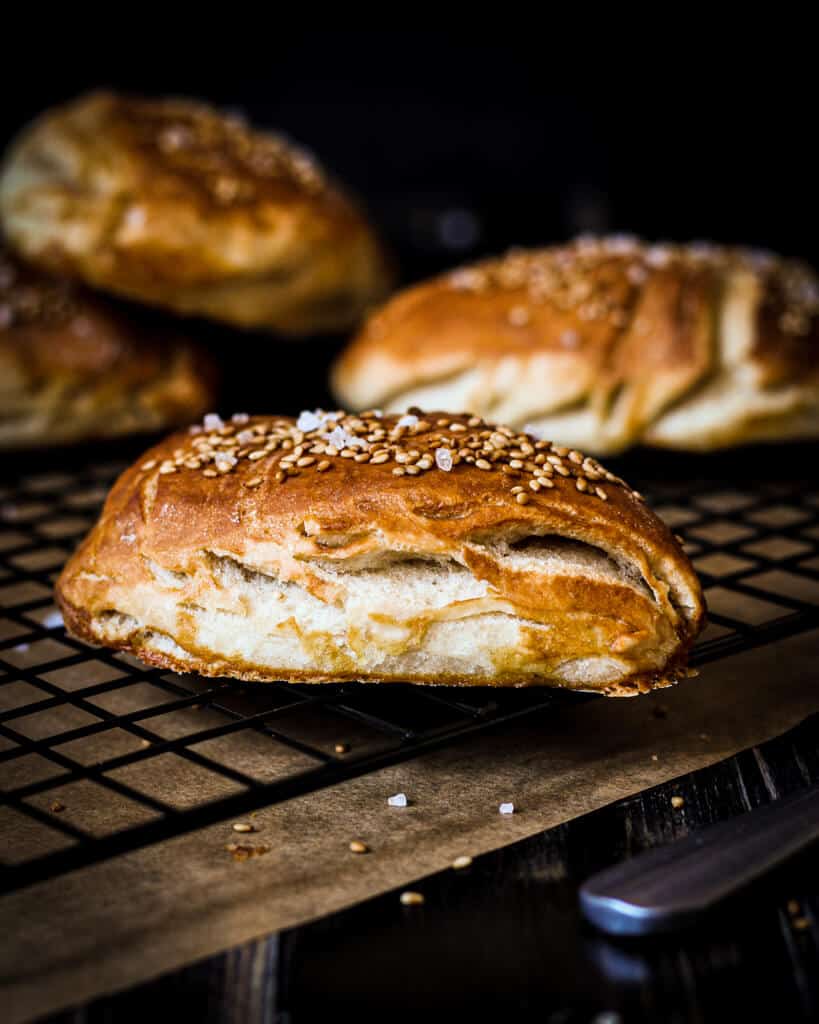 homemade vegan fluffy pretzel corners