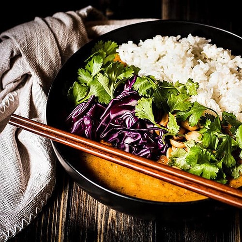 picture of butternut apricot curry