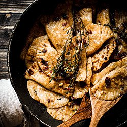 vegan butternut squash ravioli