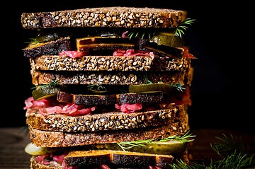 bild von sauerkraut sandwich