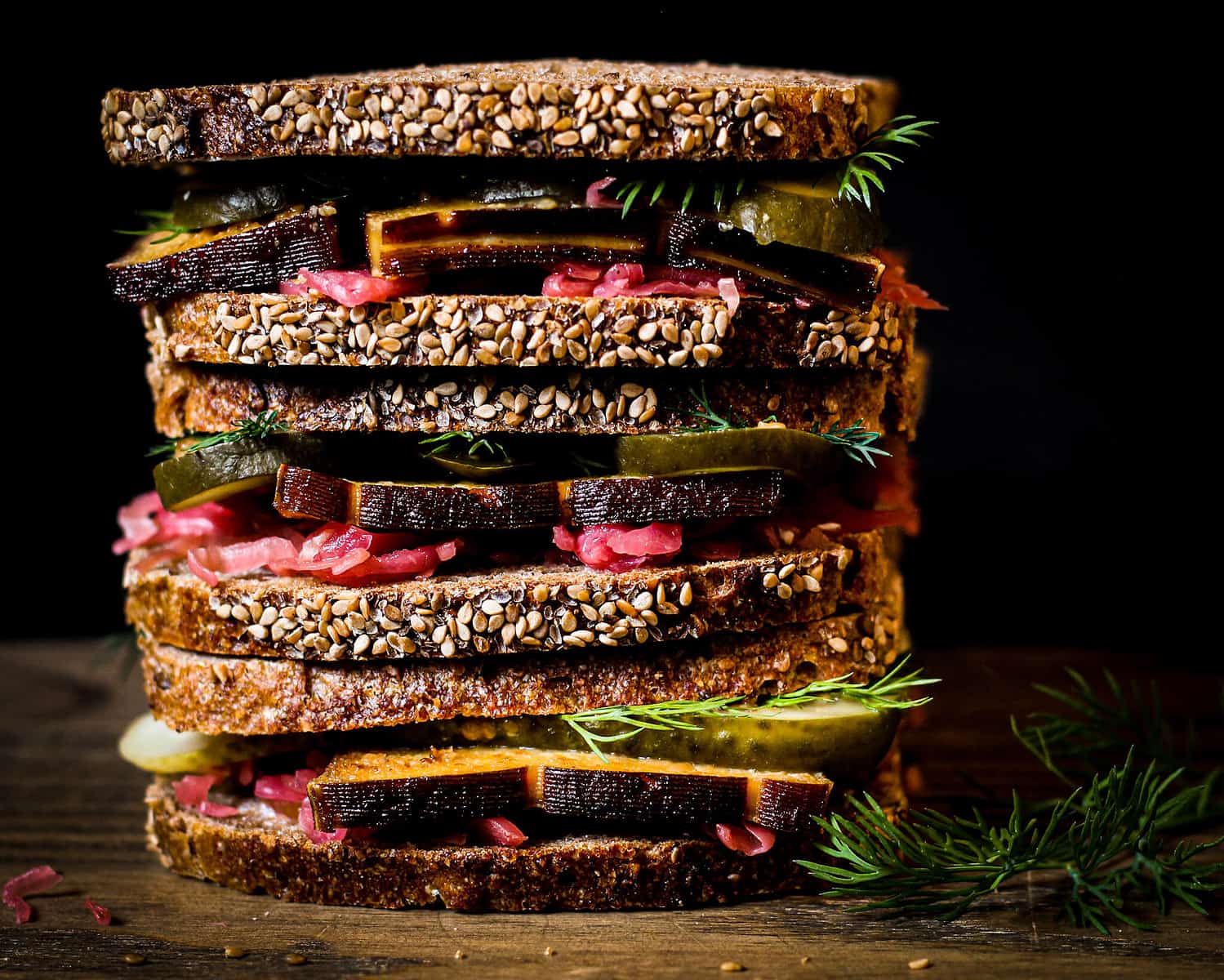 bild von sauerkraut sandwich