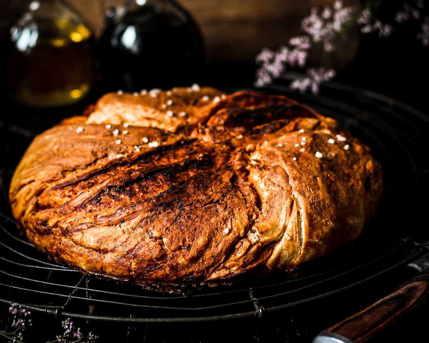 Veganes Laugenpizza Twist Bread