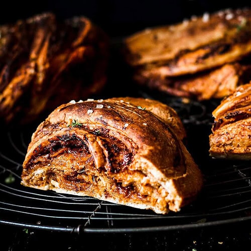 pizza pretzel twist bread