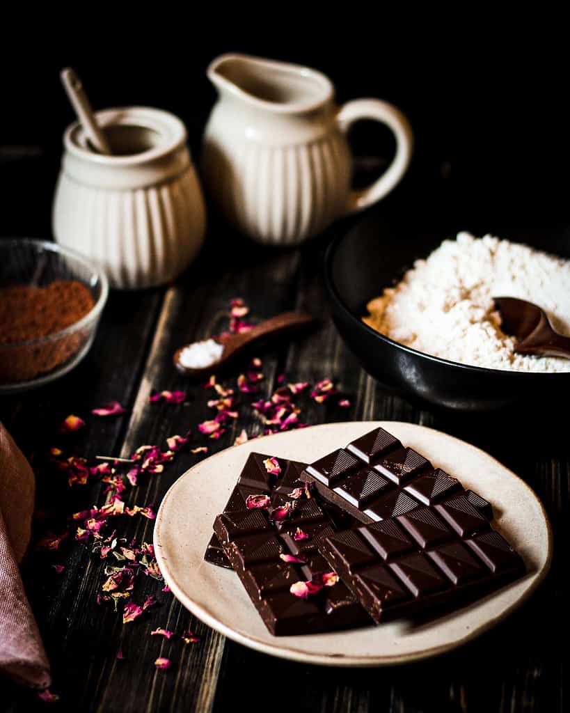 Zutaten für den Schokoladenkuchen