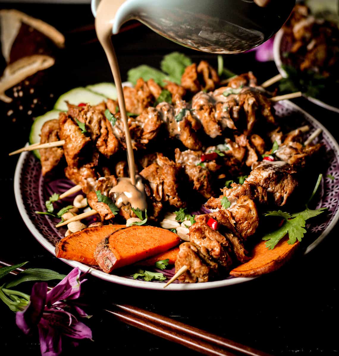 Vegan soy satay/ recipe