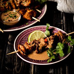 vegane Saté-Spieße