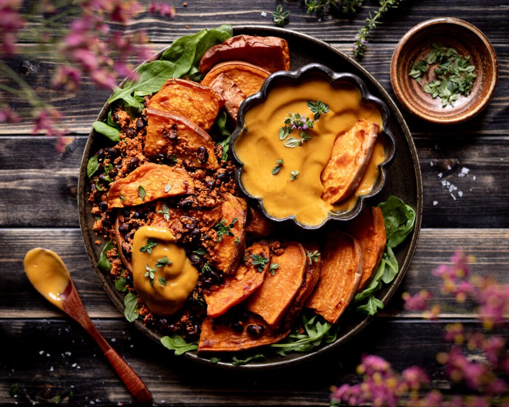 vegan sweet potato skillet