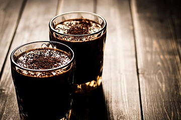 picture of snickers shake with espresso