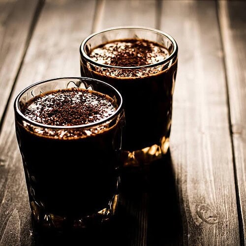 picture of snickers shake with espresso