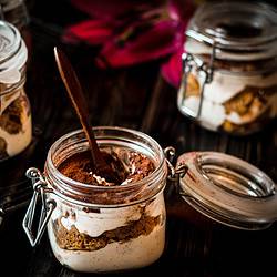 picture of vegan orange tiramisu trifles