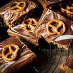 vegan duo pretzel sheet cake