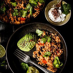 picture of vegan tomato rice