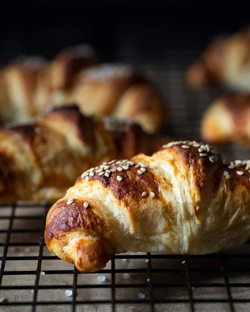 vegane Laugencroissants