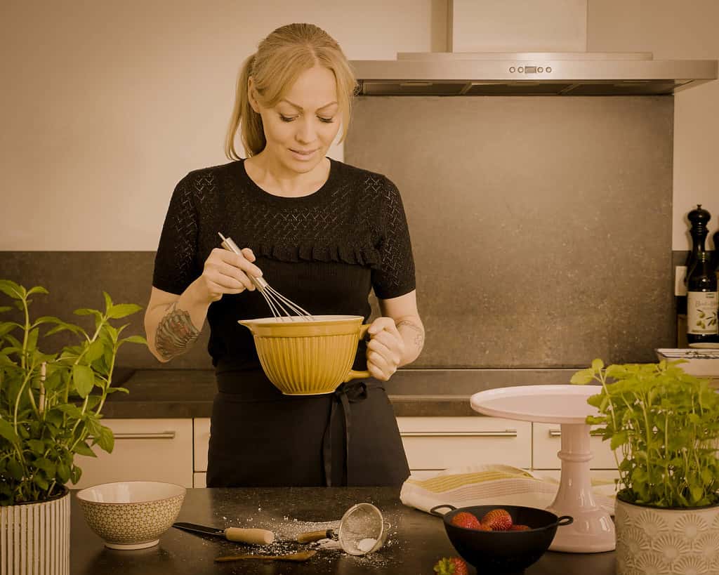 Nina with bowl