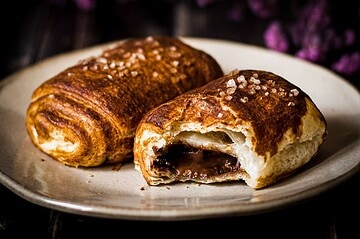 vegan pretzel pain au chocolat