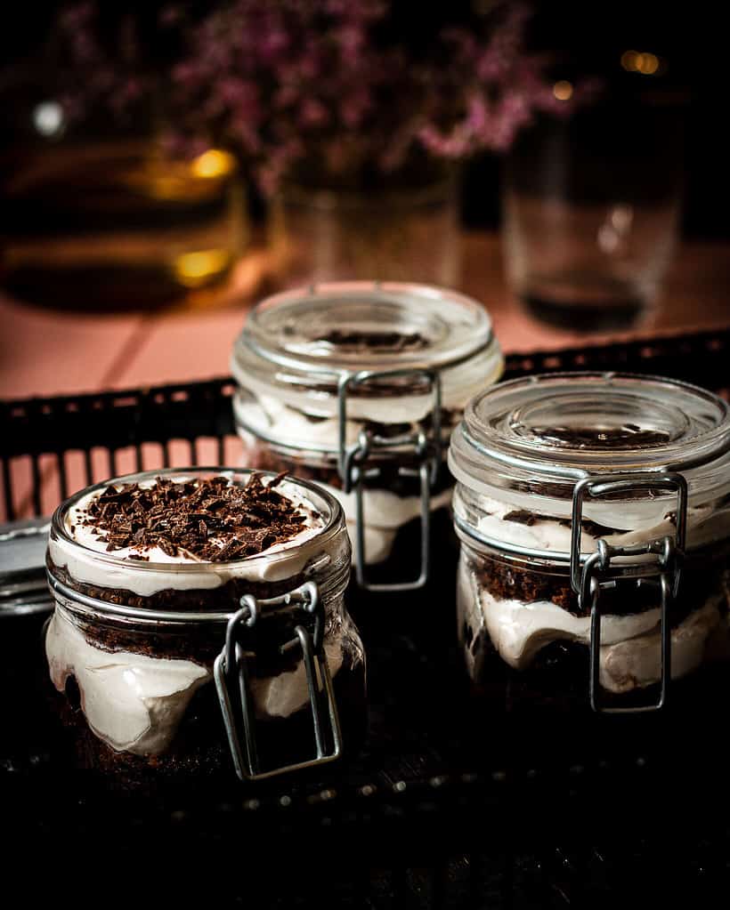 vegan black forest trifles