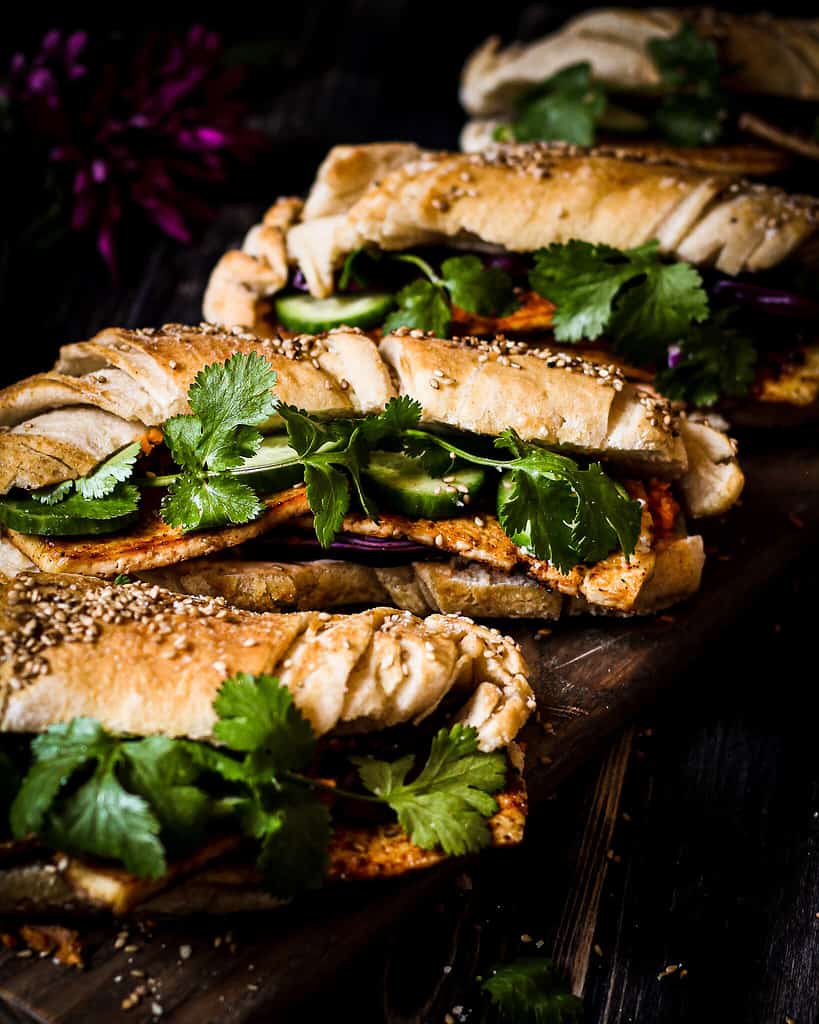 Veganes Banh Mi-Sandwich/ Nina Bolders Food Fotografie