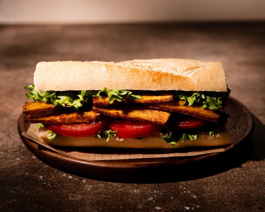 smoked tofu BLT