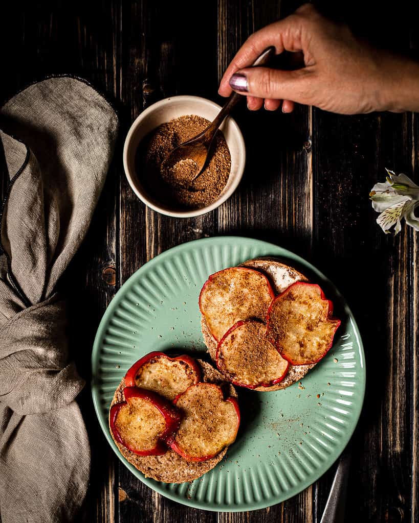 fried apple sandwich