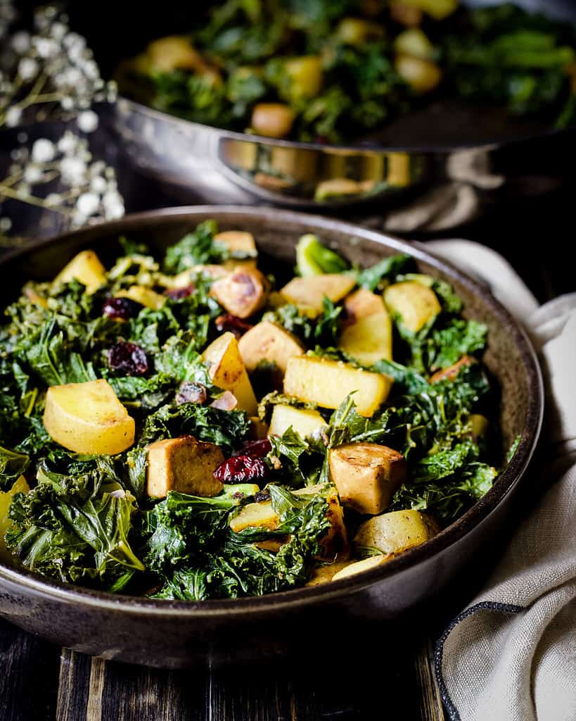 kale skillet vegan