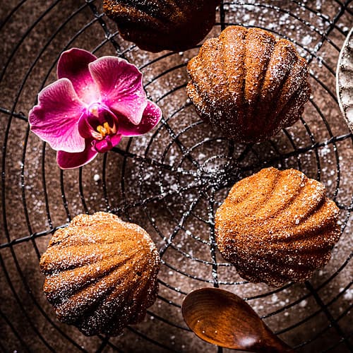 vegane Amaretto-Madeleines