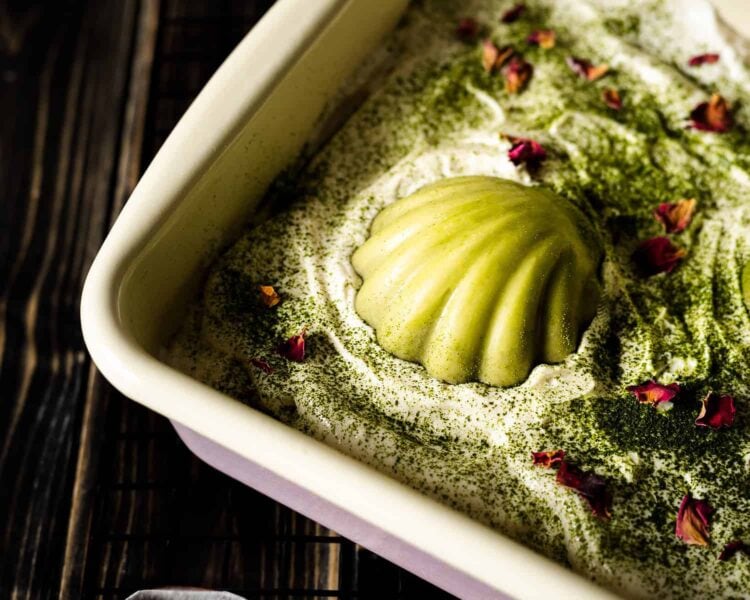 vegan matcha tiramisu trifle