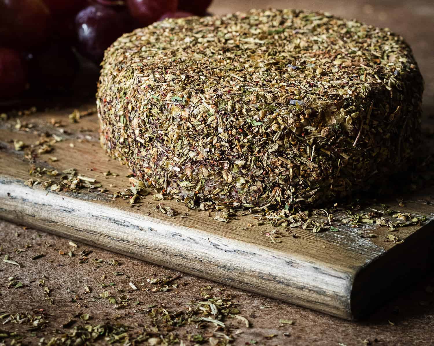 fermented blueberry cashew cheese