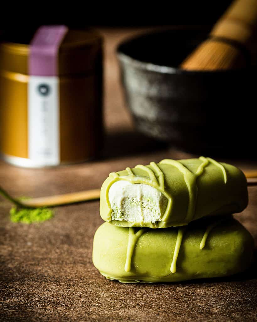 Matcha popsicles