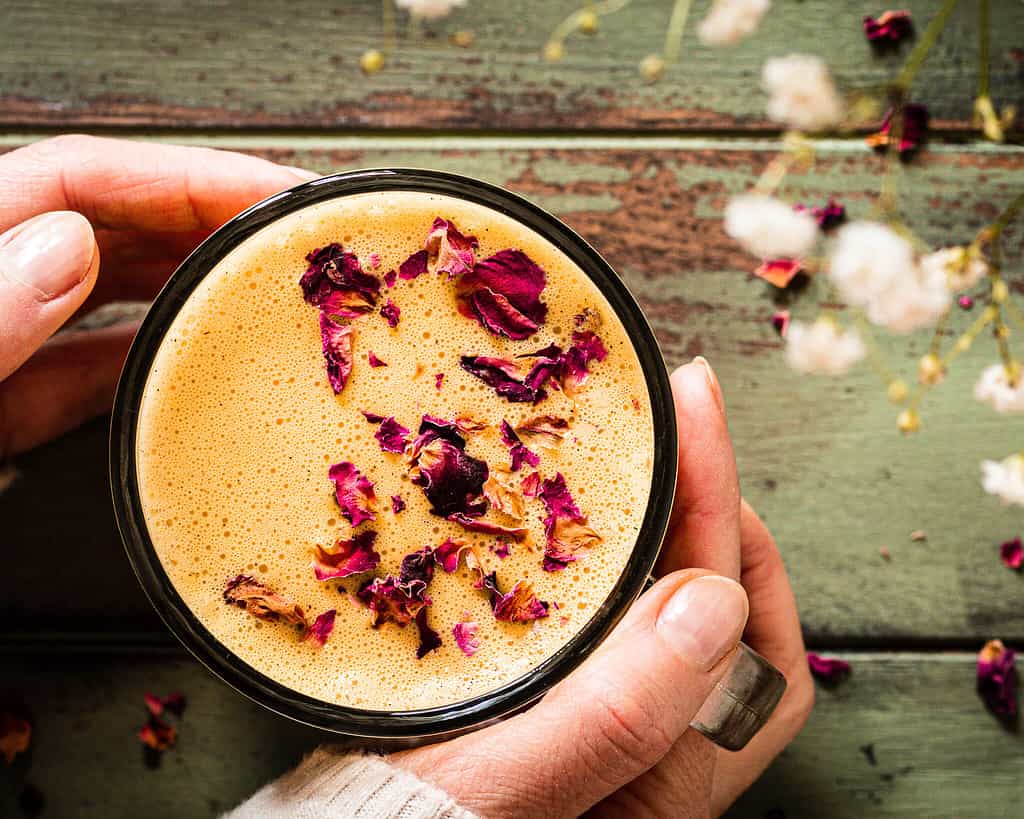 golden CBD moon milk