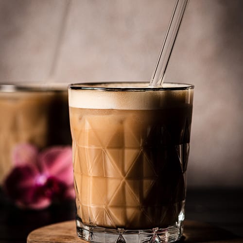 homemade iced chagaccino