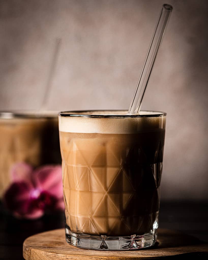 homemade iced chagaccino