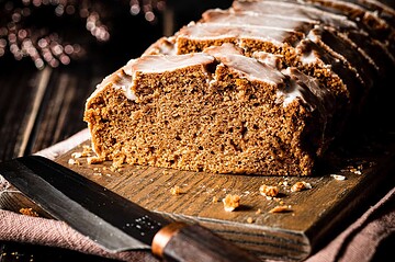 vegan earl grey loaf cake