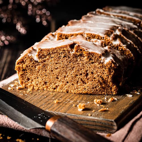 vegan earl grey loaf cake