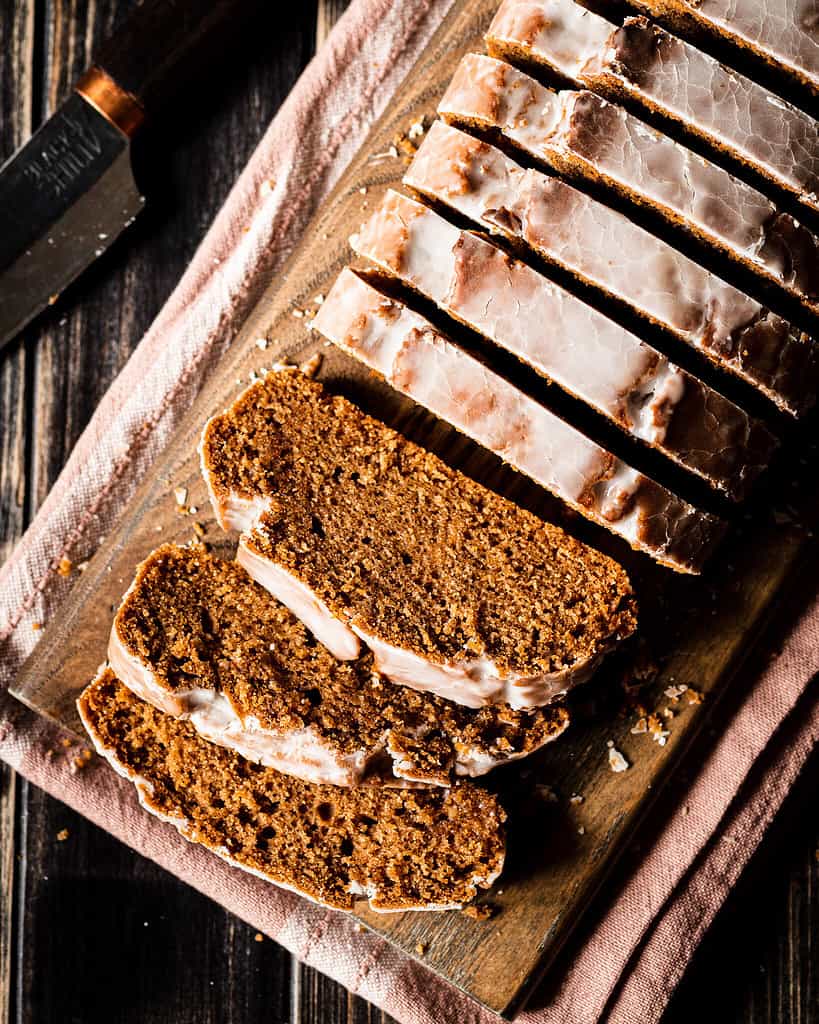 vegan earl grey loaf cake