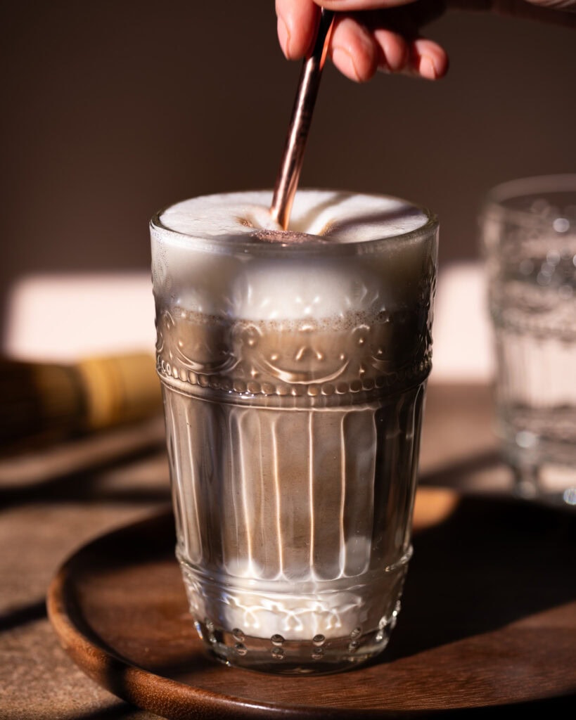 Hojicha latte homemade