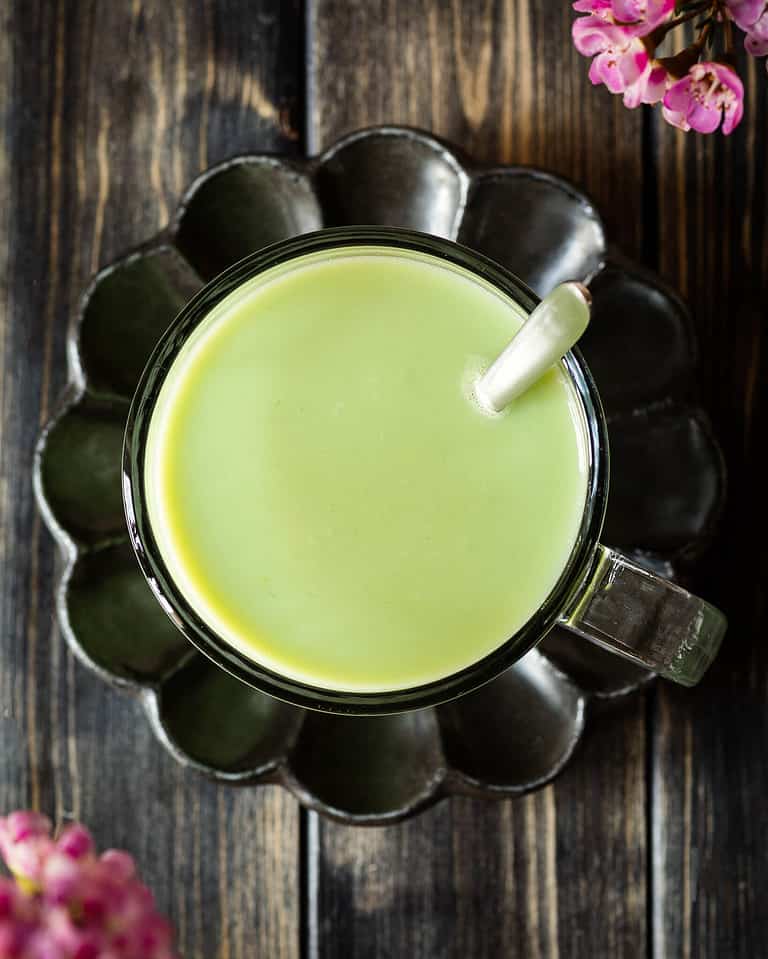 Homemade lion's mane matcha latte/ Recipe