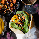 Filled spelt wrap