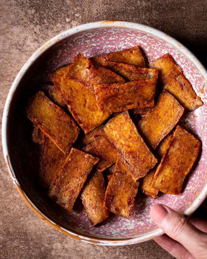 Smoked Tofu Bacon for Banh mi sandwich