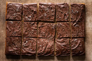 Chocolate Sheet cake cut