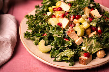 Kale Salad with roasted Sesame dressing