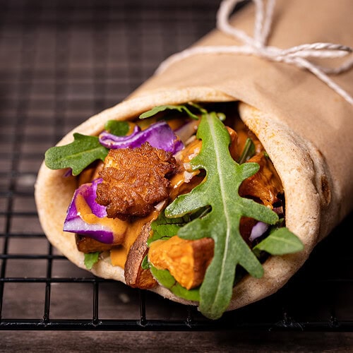Lemongrass sweet potato Wrap