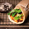 Lemongrass sweet potato wraps