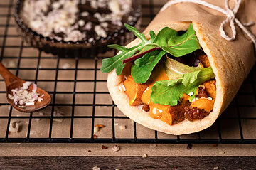 Lemongrass sweet potato wraps