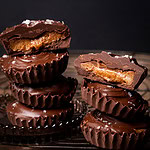 Almond butter cups salted caramel style