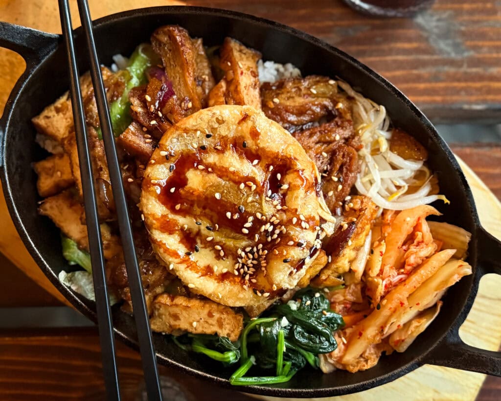 Vegan Bibimbap at Feel Seoul Good