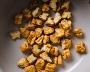 tofu in the pan